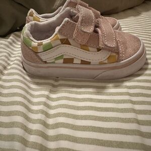 Vans Toddler Pink Checkerboard Shoes